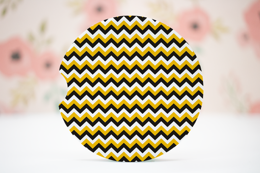 Black and Yellow Chevron